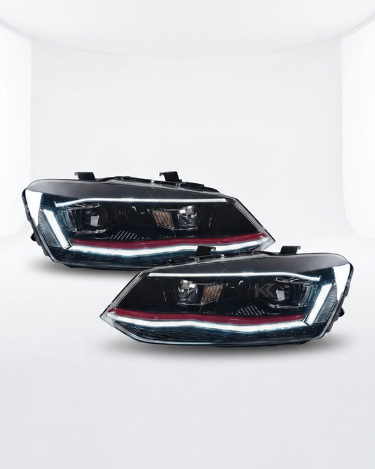 VW Polo Mk5 "New Gen Style" LED Headlights 2014-2016 - AudiGear.com - Headlights