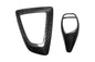 BMW F20 F22 F30 F32 F10 GT F07 F01 X3 X4 carbon fiber gear shift knob and panel cover trim by K2 Industries, interior upgrade.
