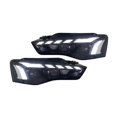 K2 Industries Audi A5 RS5 style LED headlights for 2012-2016, featuring sleek design and bright LED lighting.
