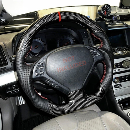Vekto premium full leather steering wheel for BMW 3 Series E90, E91, E92, E93, and M3, shown with leather grip and steering rim.