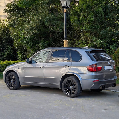 BMW X5 E70 LCI style LED tail light by K2 Industries, showing sleek red and clear lens design for 2007-2012 models.