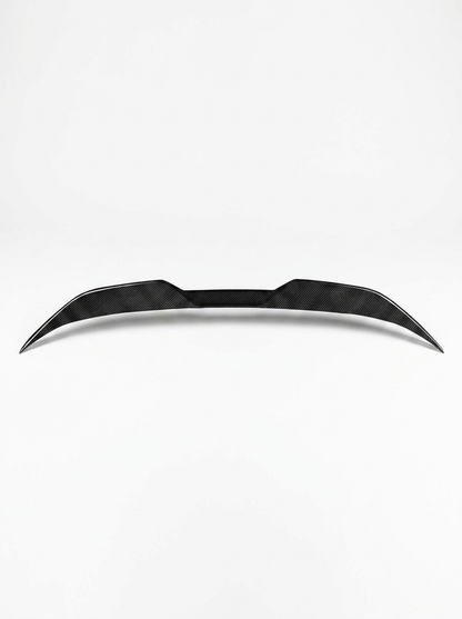BMW 2 Series G42 MP Style carbon fiber spoiler by K2 Industries, showing sleek, aerodynamic design on a 2022+ model.