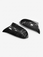 BMW 1 & 2 Series F20 F21 F22 F32 F87 M135i M140i carbon fiber side mirror covers by K2 Industries, showing sleek mirror covers.
