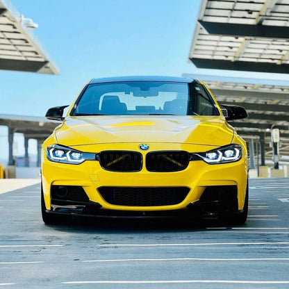 BMW 3 Series F30 F35 F31 headlights by K2 Industries with modern laser design, showcasing the sleek headlight assembly.