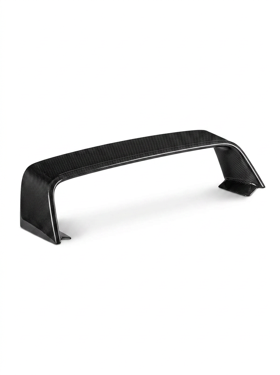 BMW 2 Series G87 M2 Carbon Fiber MP Style Wing by K2 Industries, showcasing the sleek carbon fiber aerodynamic wing on the vehicle.