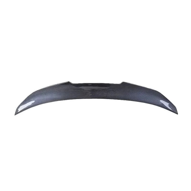 K2 Industries BMW 3 Series F30 F35 M3 F80 sedan carbon fiber trunk spoiler, sleek aerodynamic design, high-quality finish.