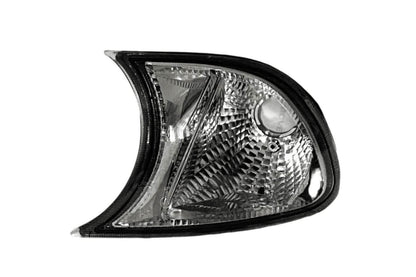 BMW E46 3 Series convertible and M3 crystal clear corner lights by K2 Industries, screw-on JDM style for improved visibility.