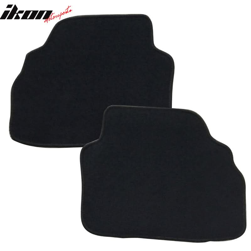 Black carpet car floor mats for BMW E92 3 Series (2007-2013), set of 4, nylon material, by K2 Industries.