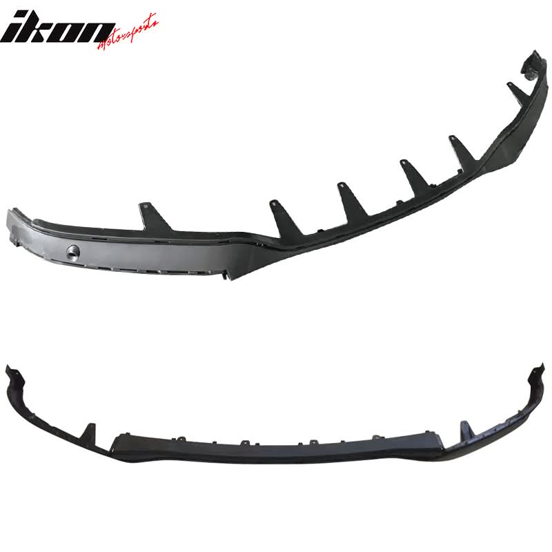 Black BMW F15 X5 2014-2017 MP Style Aero Kit front spoilers by K2 Industries, made of durable PP material.