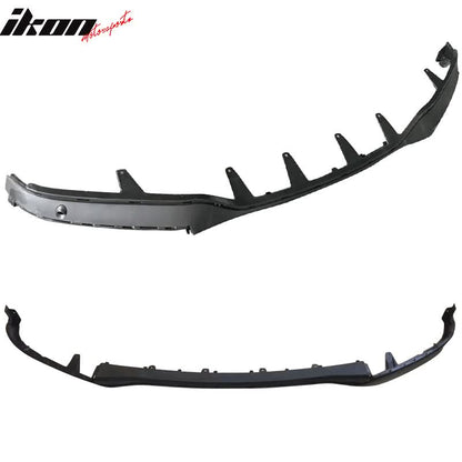 Black BMW F15 X5 2014-2017 MP Style Aero Kit front spoilers by K2 Industries, made of durable PP material.