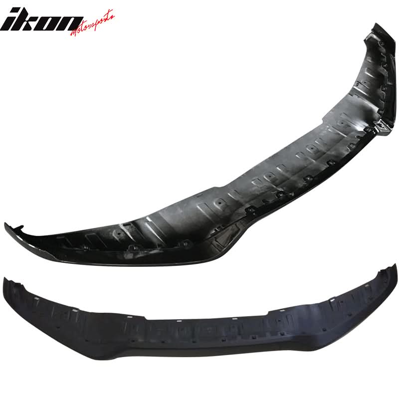 Black BMW F15 X5 2014-2017 MP Style Aero Kit front spoiler by K2 Industries, showcasing sleek aerodynamic design for enhanced performance.