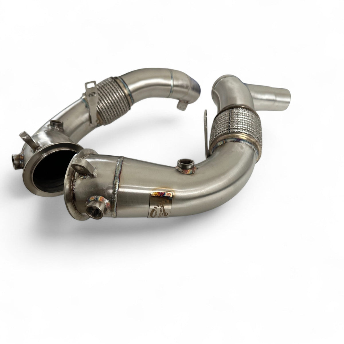 BMW N63R & N63B catless race downpipes by Palenon Performance for M550i, 750i, M850i, X5, X6, X7 models, 2017-2021.