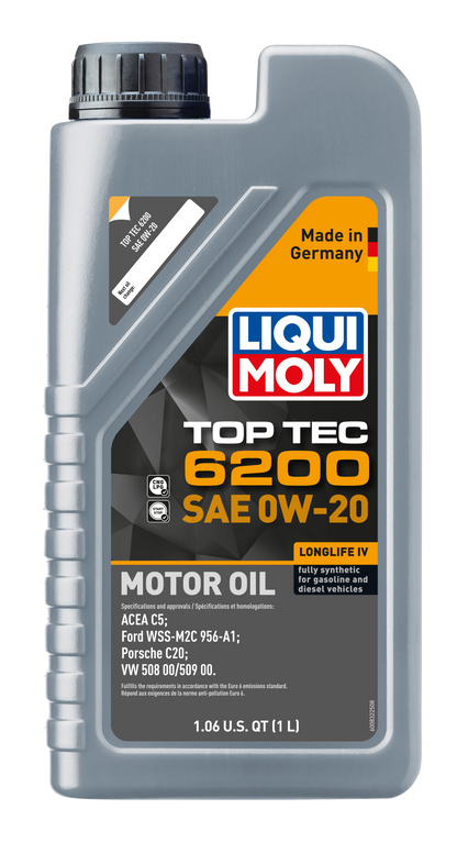 LIQUI MOLY 0W-20 1L 20236 TOP TEC 6200