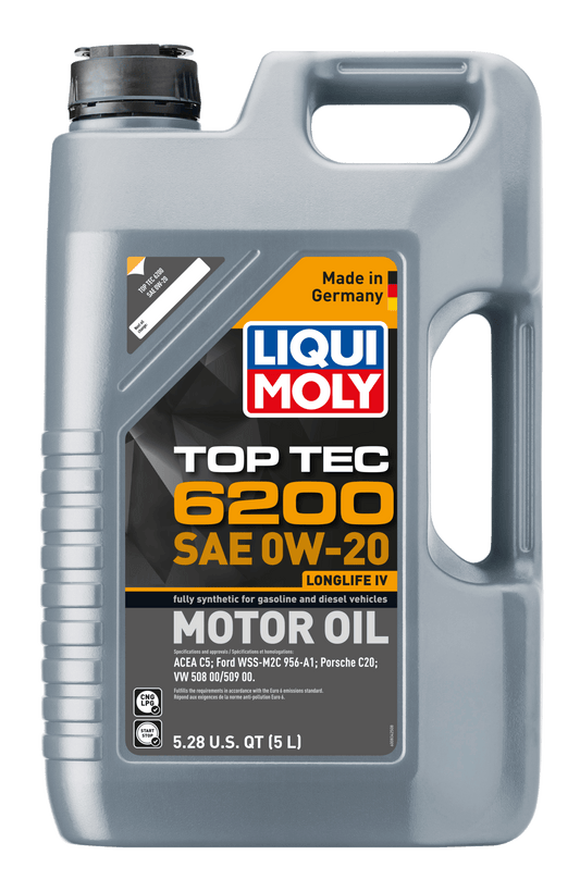 LIQUI MOLY 0W-20 5L 20238 TOP TEC 6200 - AudiGear.com - Lubricants