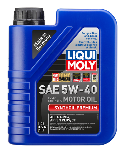 LIQUI MOLY 5W-40 1L 2040 SYNTHETIC PREMIUM VW502/505