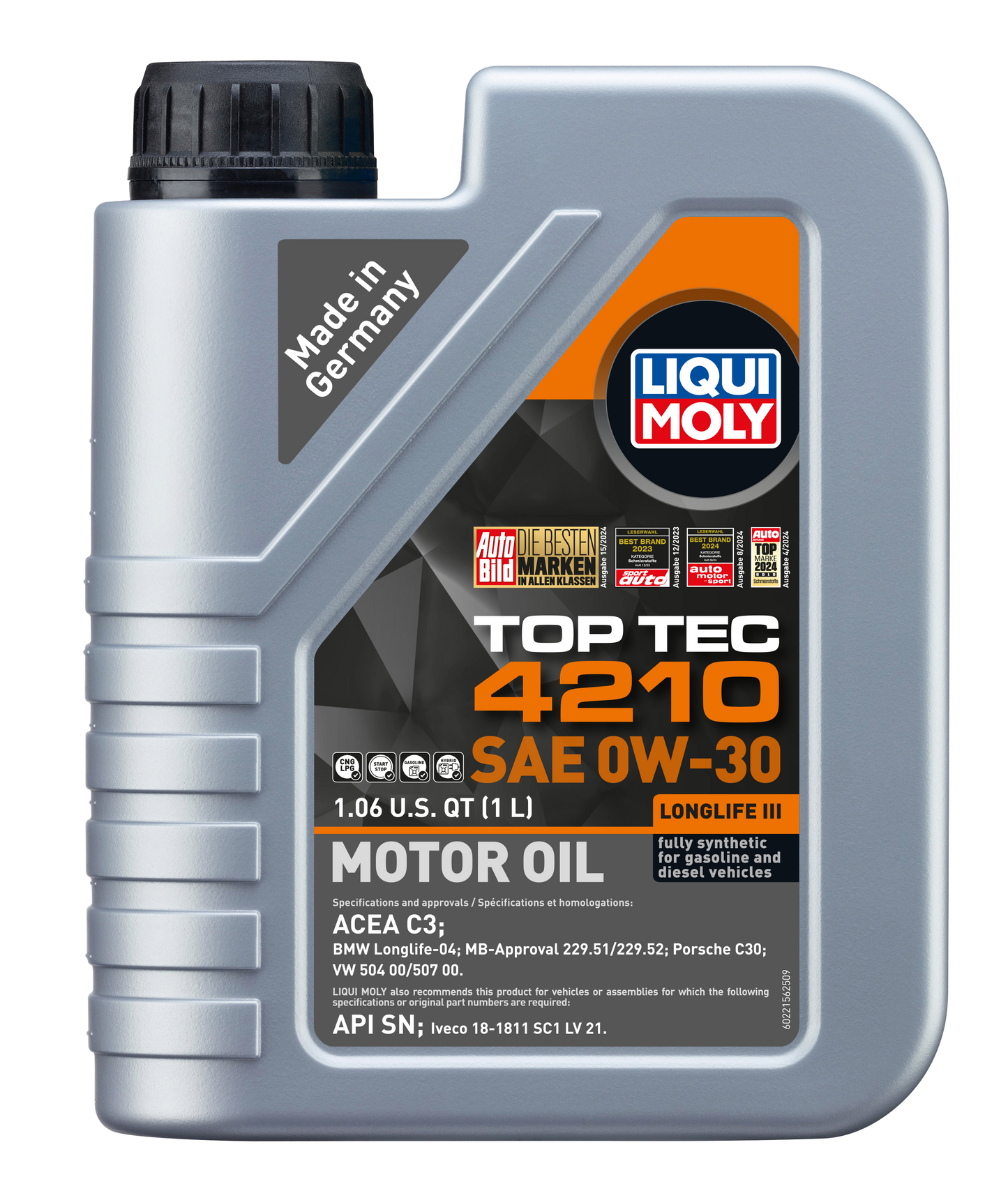 LIQUI MOLY 0W-30 1L 22156 TOP TEC 4210 VW504/507