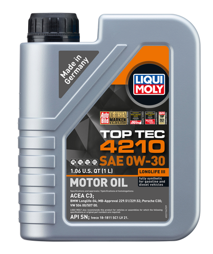 LIQUI MOLY 0W-30 1L 22156 TOP TEC 4210 VW504/507