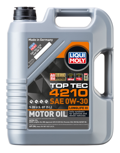 LIQUI MOLY 0W-30 5L 22158 TOP TEC 4210 VW504/507