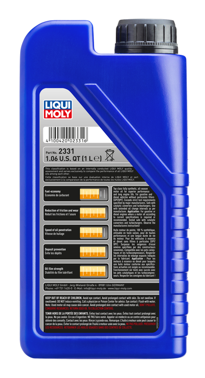 LIQUI MOLY 5W-40 1L 2331 Leicht­lauf High Tech VW 502 00/505 00