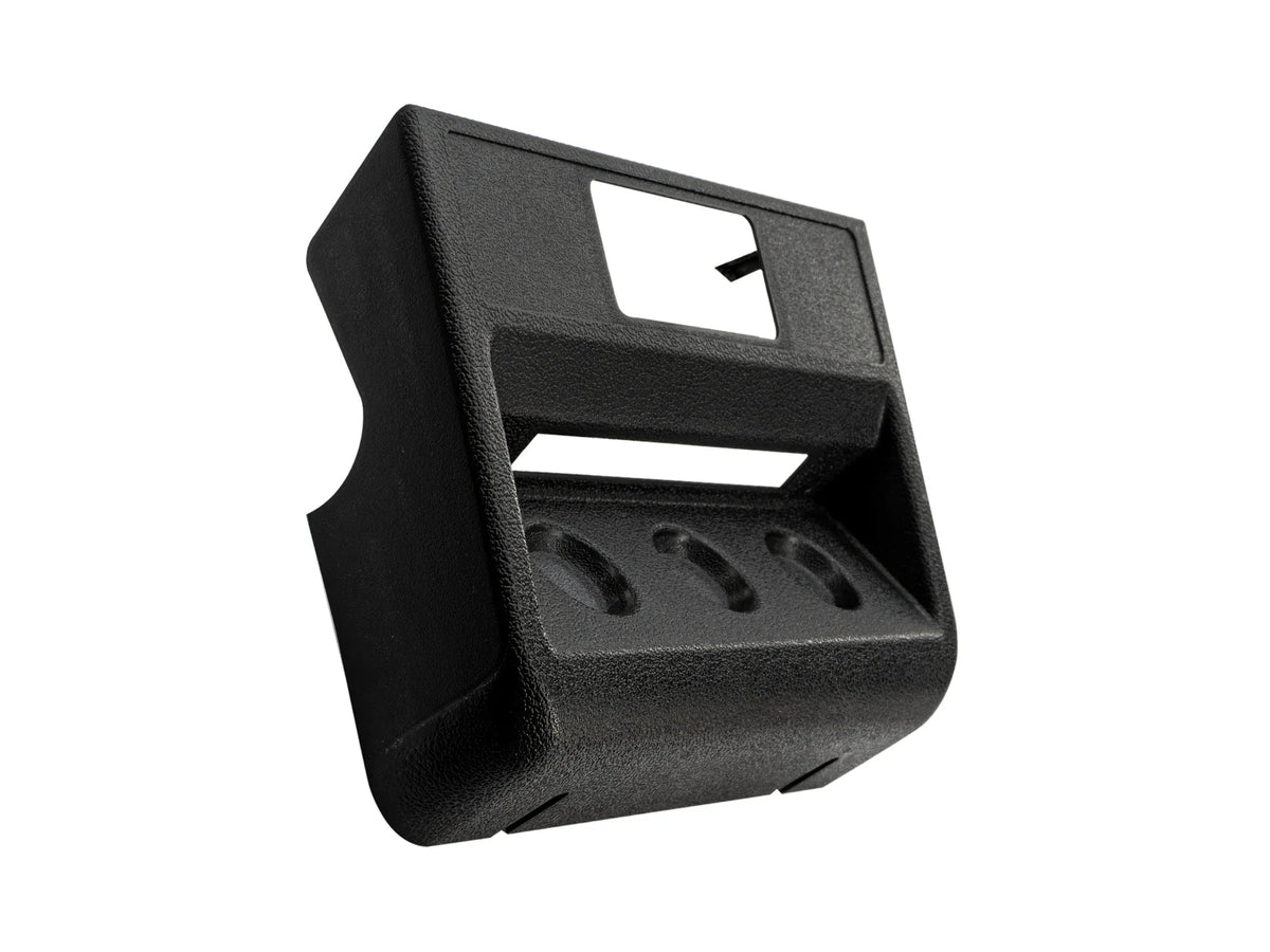 GoWesty Locker & Decoupler Switch Panel for Syncro vehicles, black electrical accessory with toggle switches on a panel.