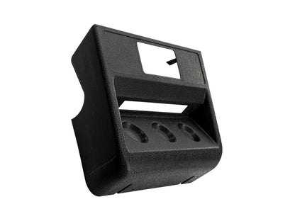 GoWesty Locker & Decoupler Switch Panel for Syncro vehicles, black electrical accessory with toggle switches on a panel.