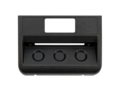 GoWesty Locker & Decoupler Switch Panel for Syncro vehicles, black electrical accessory with multiple switch slots.