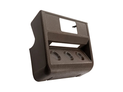 GoWesty Locker & Decoupler Switch Panel for Syncro vehicles, electrical accessory with brown finish and multiple control switches.