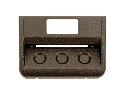 GoWesty Locker & Decoupler Switch Panel for Syncro vehicles, electrical accessory with brown finish and multiple switch controls.