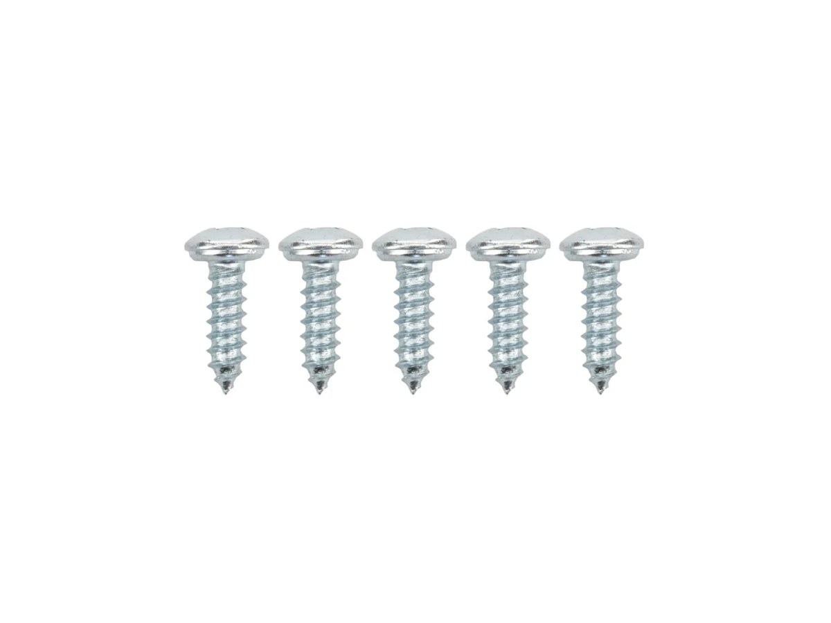 Pack of five GoWesty Westfalia self-tapping screws, 13mm length, ideal for hardware fastening and DIY projects.