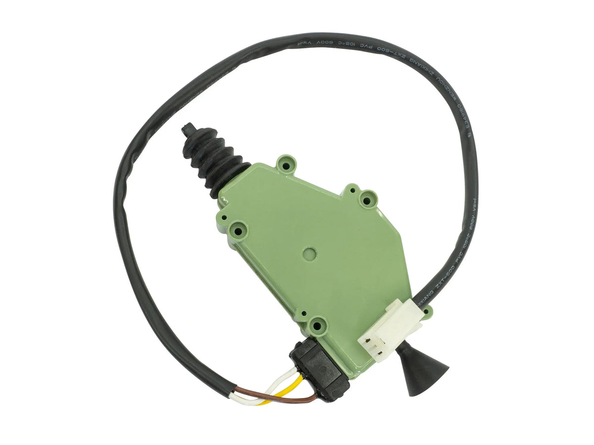 GoWesty Power Lock Actuator for Vanagon, close-up view of the vehicle locking mechanism component.