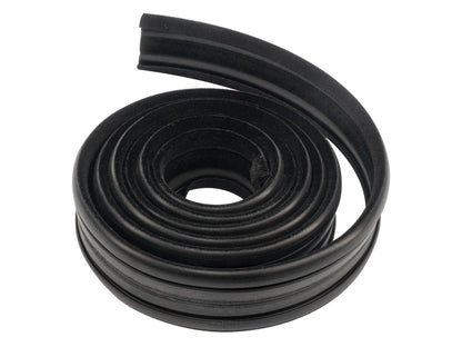 GoWesty sliding window felt channel shown in the image, designed to fit vehicle windows for smooth operation and protection.