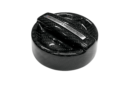 K2 Industries BMW MPerformance Carbon Fiber Engine Oil Cap V2, lightweight and durable engine oil cover with carbon fiber finish.