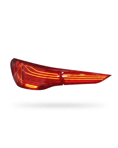 BMW 4-Series G82 G22 M4 CSL laser-style tail lights by K2 Industries, featuring sleek, modern LED design for 2021+ models.