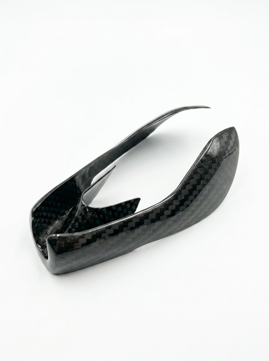 BMW 3/4 Series G80/G81/G82/G83/G87 carbon fiber gear shifter knob by K2 Industries, featuring a sleek black carbon fiber finish.