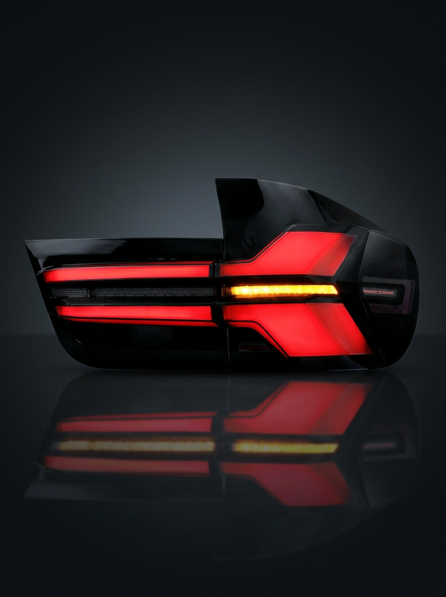 BMW X5 E70 tail light assembly with 35W LED running lights and dynamic turn signal, compatible with 2007-2013 models.