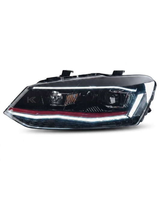VW Polo Mk5 "New Gen Style" LED Headlights 2014-2016 - AudiGear.com - Headlights
