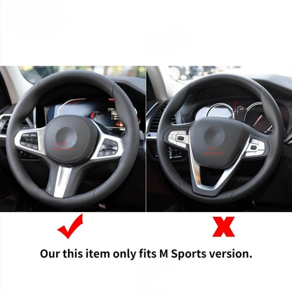 Vekto real carbon fiber M Sport steering wheel for BMW G30, G32, G38, G11, G12, G14, G15, G05, and G07 models, non-heated.