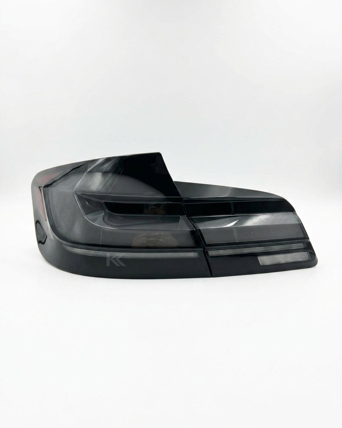 BMW 5-Series F10 F18 clear tail lights with G30 style from K2 Industries, designed for 2011-2017 models.
