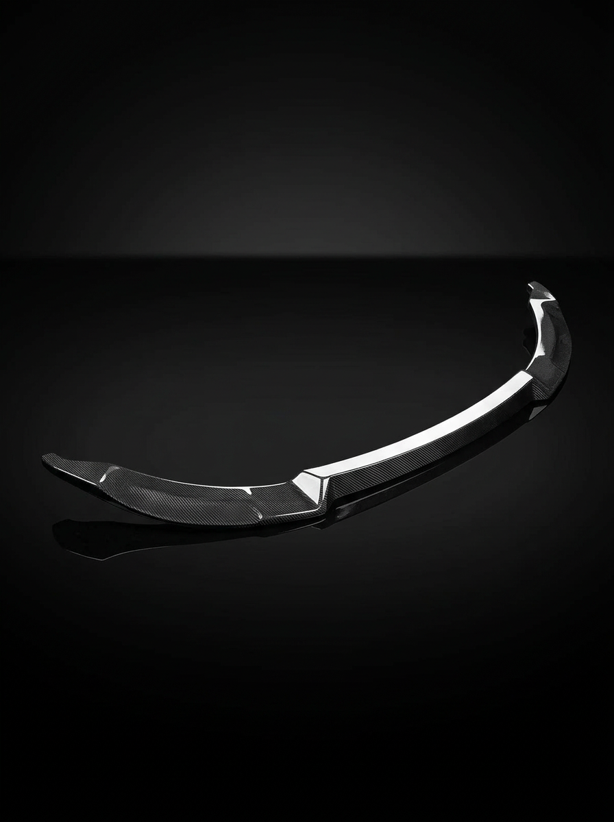 BMW 3 Series F80 M3 F82 M4 CS style carbon fiber front lip by K2 Industries, designed for 2015-2019 models.