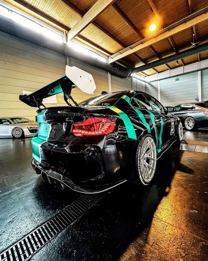 BMW 2 Series and M2 GTS style OLED tail lights from K2 Industries, featuring sleek LED design for 2014-2021 models.