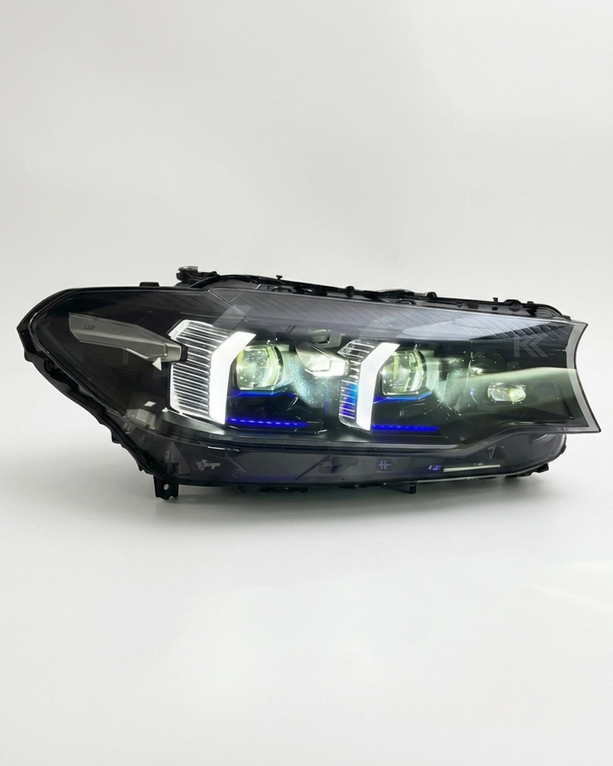 BMW 5 Series G30 G38 M5 F90 dual-color LED headlight assembly with daytime running lights by K2 Industries.