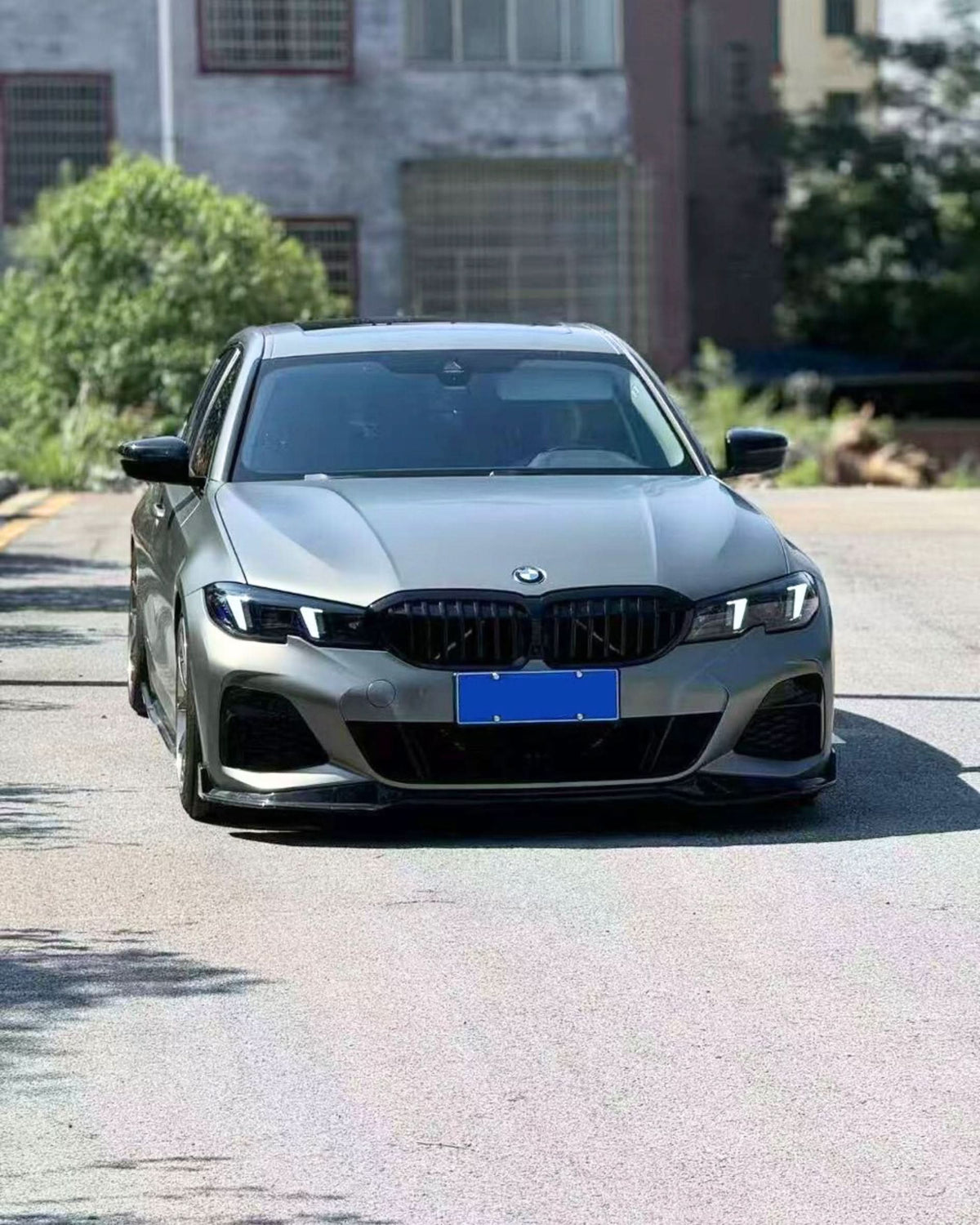 BMW 3 Series G20 G28 Snake Eye Style Sequential LED Headlights by K2 Industries, showing close-up of headlights with LED detail