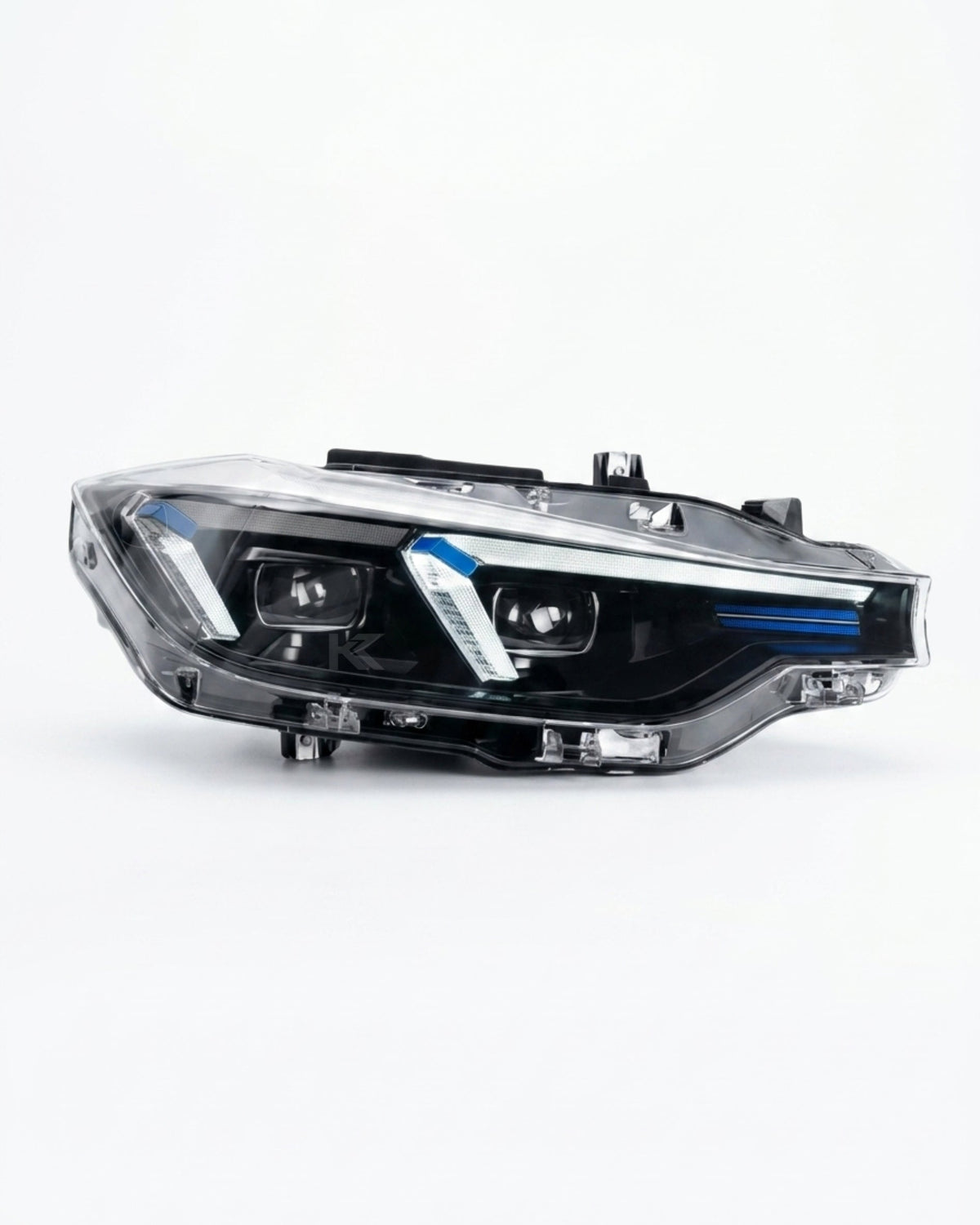 BMW 3 Series F30 F35 F80 LED headlights upgrade by K2 Industries, featuring sleek design and advanced illumination.