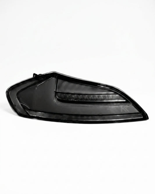 BMW Z4 E89 tail lights upgrade by K2 Industries featuring clear and red LED tail light designs for 2008-2016 models.