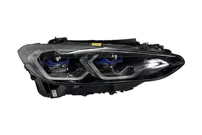 BMW 3/4 Series G80 M3 G82 M4 modern LED headlights by K2 Industries, showing sleek daytime running lights and detailed lens design.