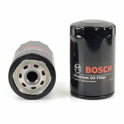 Bosch 06A115561B engine oil filter for Audi, VW, and Porsche vehicles, shown in image 3421.