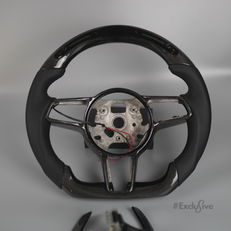 2014-2020 Porsche 911 (991.2) / GT3/GT3RS(991) / 718 Boxster/Cayman (982) / Cayenne (958.2) / Panamera (971) / Macan(95B)  |  Custom Steering Wheel by Exclusive Steering
