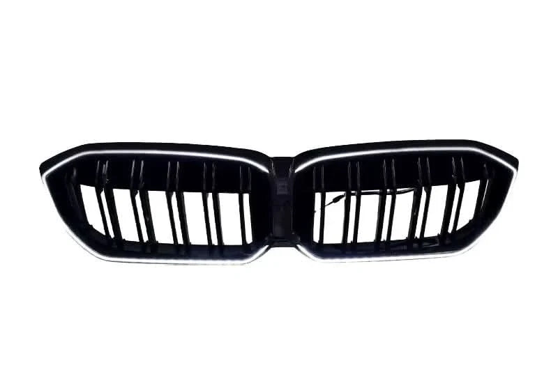 BMW 3 Series G20 G28 G80 LCI LED front grille by K2 Industries, with sleek LED accents and chrome finish.