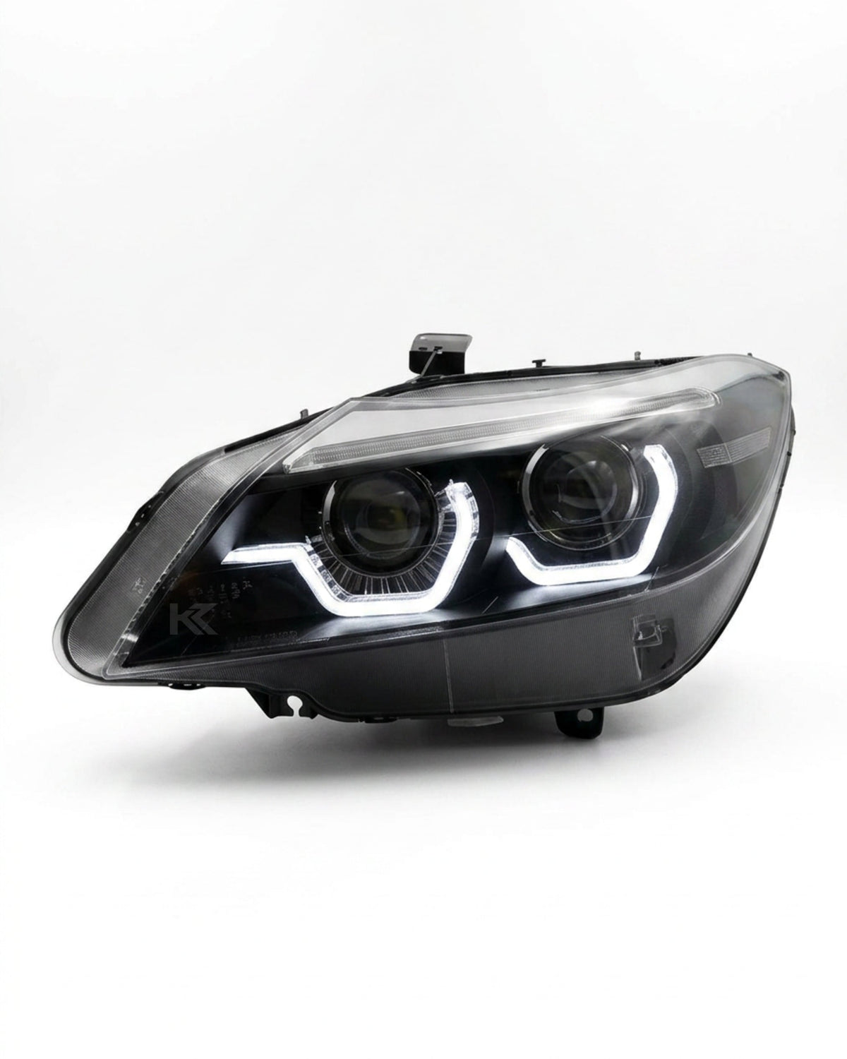 BMW Z4 E89 headlights with 2021 style LED laser lens, modified by K2 Industries, for models 2009-2016.