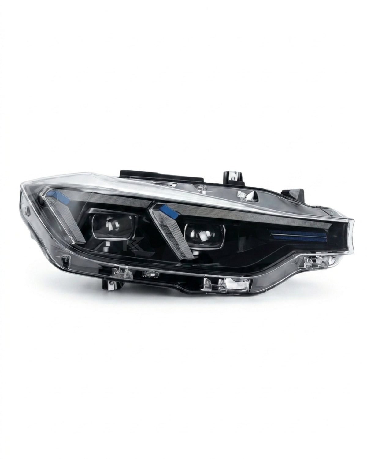 BMW 3 Series F30 F35 F80 LED headlights upgrade by K2 Industries, featuring sleek LAZER design and bright illumination.
